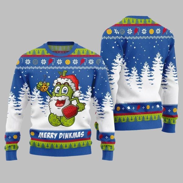 2025 Christmas Merry Dinkmas Pickleball Ugly Christmas Sweater 1