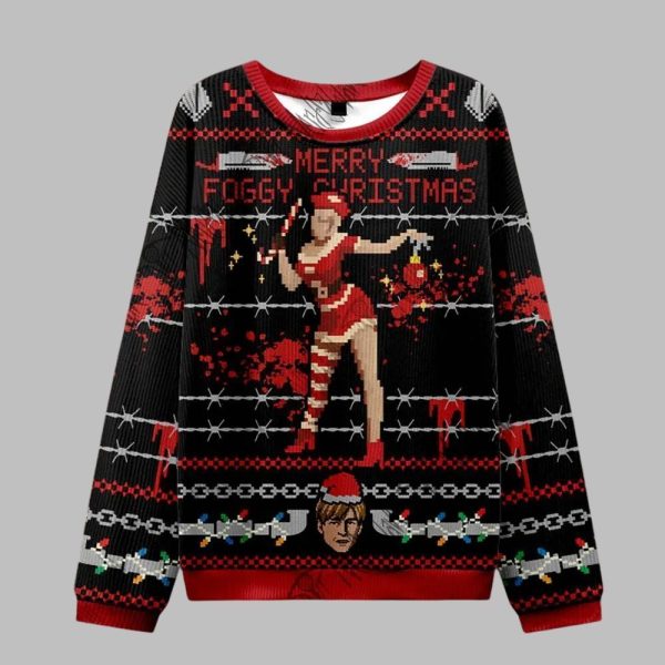 2025 Christmas Merry Foggy Christmas Ugly Sweater 1