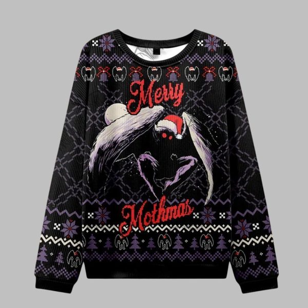 2025 Christmas Merry Mothmas Ugly Christmas Sweater 1