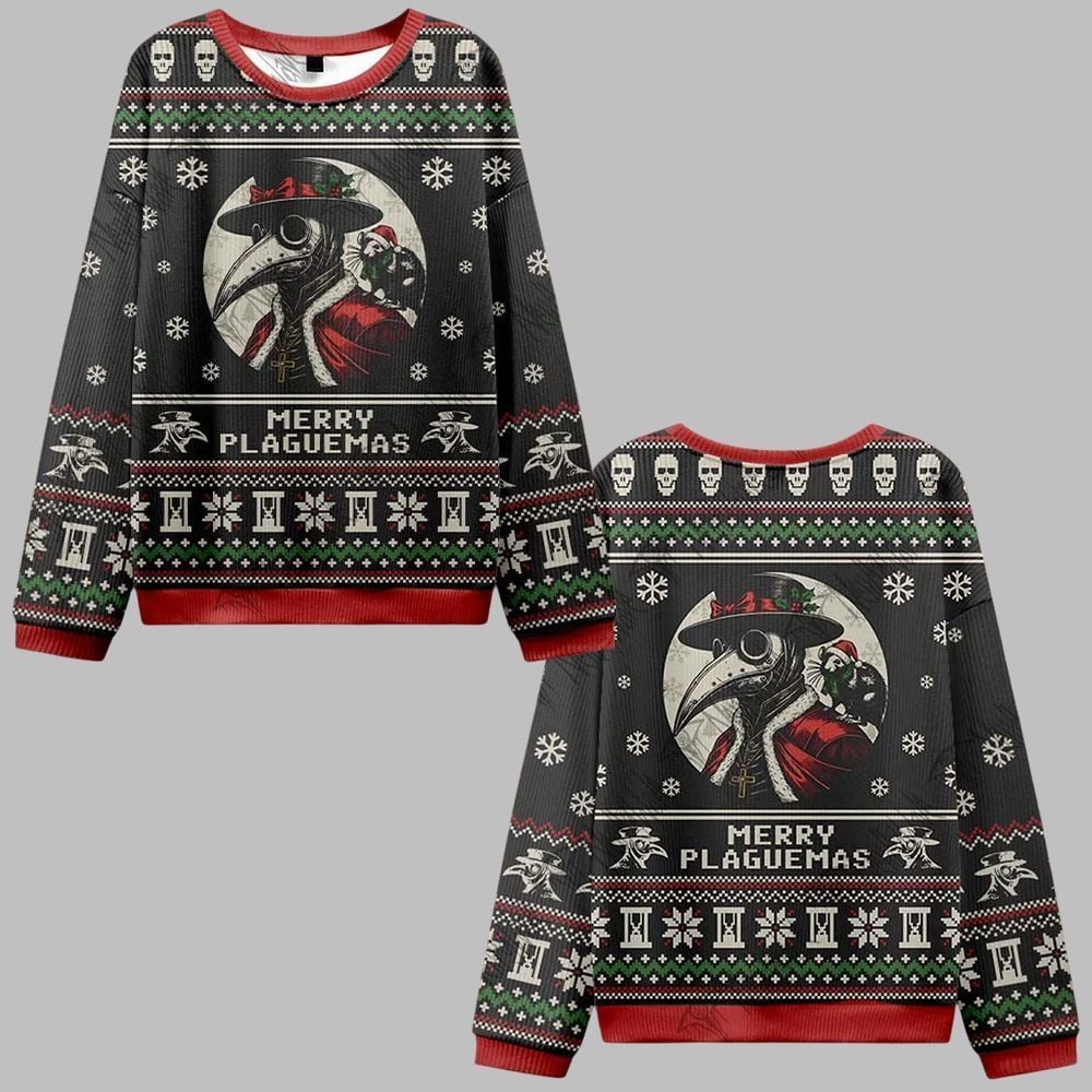 2025 Christmas Merry Plaguemas Ugly Christmas Sweater 0 2025 Christmas Merry Plaguemas Ugly Christmas Sweater 0