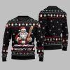 2025 Christmas Naughty List Santa Ugly Christmas Sweater 2