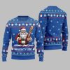 2025 Christmas Naughty List Santa Ugly Christmas Sweater 3