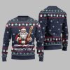 2025 Christmas Naughty List Santa Ugly Christmas Sweater 5