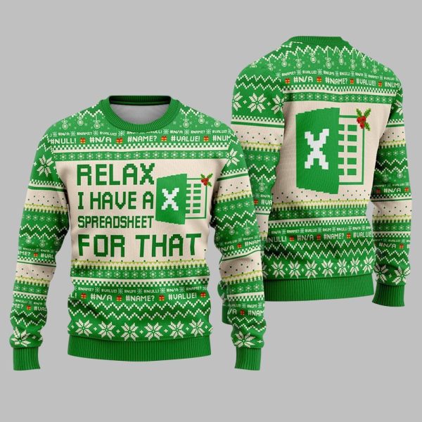 2025 Christmas Ohh This Calls For A Spreadsheet Ugly Christmas Sweater 2
