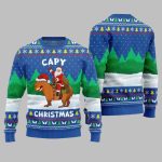 2025 Christmas Santa Capy Ugly Christmas Sweater