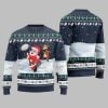 2025 Christmas Santa Playing Rugby Ugly Christmas Sweater 5