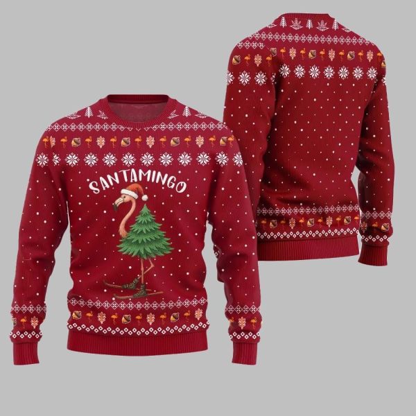 2025 Christmas Santamingo Ugly Christmas Sweater 5
