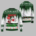 2025 Christmas Santas On Strike Bowling League Ugly Christmas Sweater