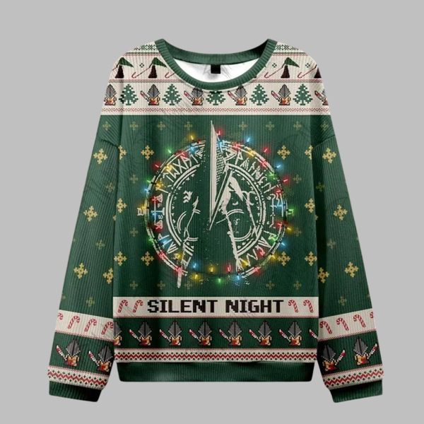 2025 Christmas Silent Night Ugly Christmas Sweater 1
