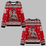 2025 Christmas Skull Everything Is Fine Ugly Christmas Sweater