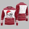 2025 Christmas Skull Me Waiting For Christmas Ugly Christmas Sweater 1