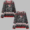 2025 Christmas Slay Bells and Scarlet Blooms Ugly Christmas Sweater 0