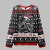 2025 Christmas Slay Bells and Scarlet Blooms Ugly Christmas Sweater 1