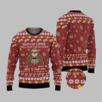 2025 Christmas Sloth Touch My Coffee I Will Slap You So Hard Ugly Christmas Sweater