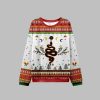 2025 Christmas Snake And Moon Phase Ugly Christmas Sweater 1