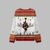 2025 Christmas Snake And Moon Phase Ugly Christmas Sweater 2