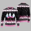 2025 Christmas Spooky Flamingo Ugly Christmas Sweater 2