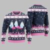 2025 Christmas Spooky Flamingo Ugly Christmas Sweater 4