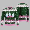 2025 Christmas Spooky Flamingo Ugly Christmas Sweater 5
