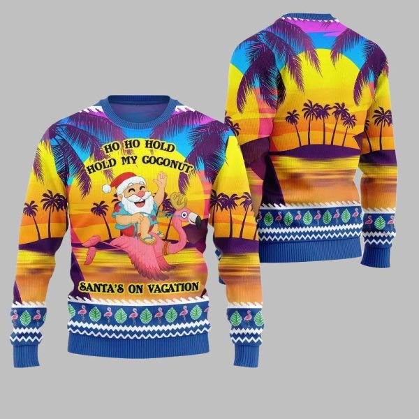 2025 Christmas Sunny Santa Soaked Vacation Ugly Christmas Sweater 2