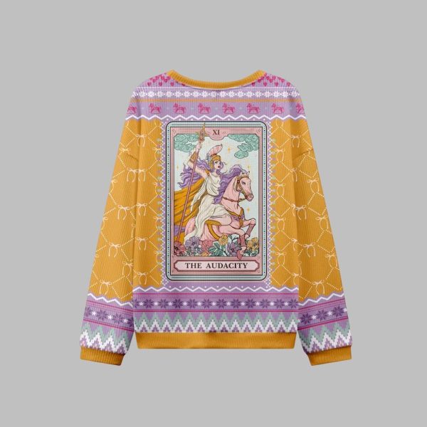 2025 Christmas The Audacity Tarot Card Ugly Christmas Sweater 2