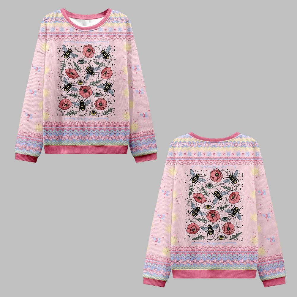 2025 Christmas The Bee's Knees Ugly Christmas Sweater 2025 Christmas The Bee's Knees Ugly Christmas Sweater