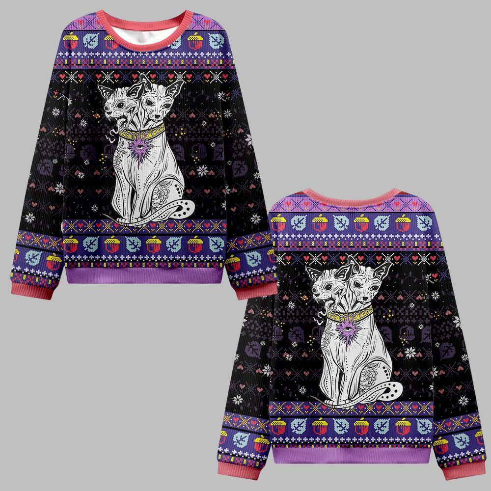 2025 Christmas The Cat Goddess Bastet Ugly Christmas Sweater 0 2025 Christmas The Cat Goddess Bastet Ugly Christmas Sweater 0