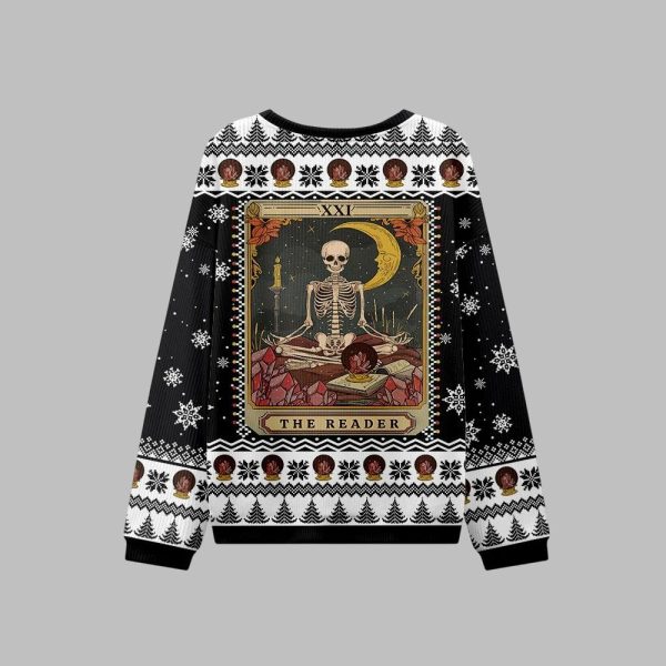 2025 Christmas The Reader Tarot Ugly Christmas Sweater 2