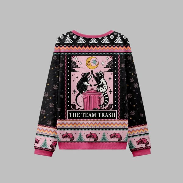 2025 Christmas The Team Trash Opossum Ugly Christmas Sweater 1