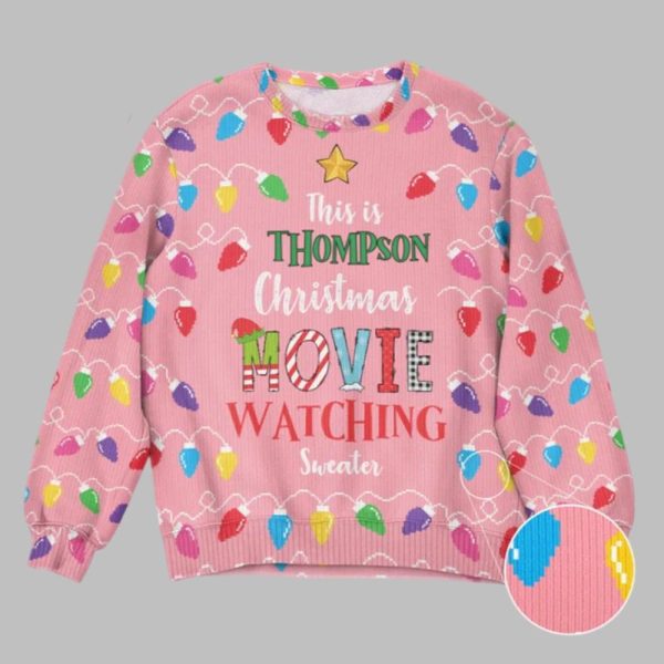 2025 Christmas This Is My Christmas Movie Watching Ugly Christmas Sweater 1 1