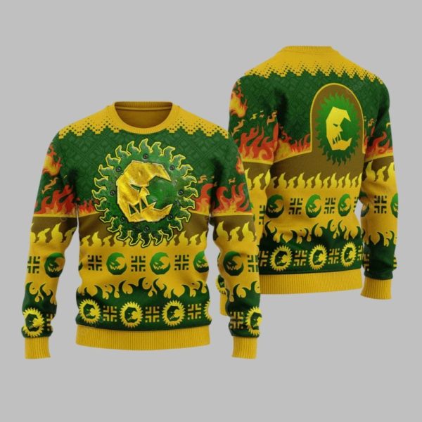 2025 Christmas Warhammer Bad Moon Orks Iconic Ugly Christmas Sweater 1 1