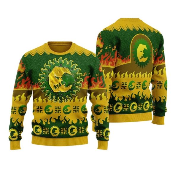 2025 Christmas Warhammer Bad Moon Orks Iconic Ugly Christmas Sweater 1 2
