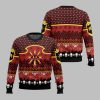 2025 Christmas Warhammer Chaos Reigns Khorne Iconic Ugly Christmas Sweater 1 1