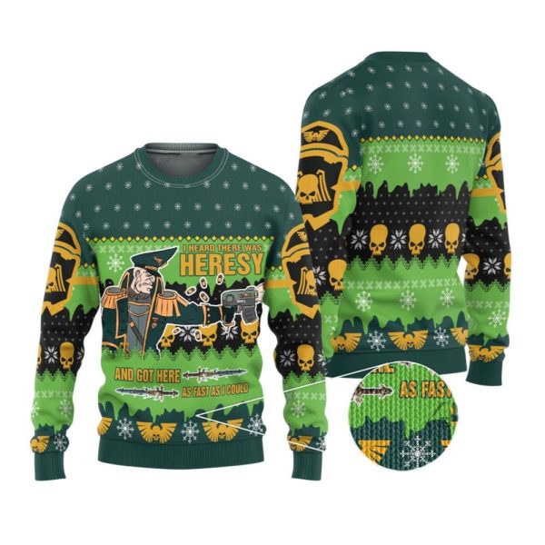 2025 Christmas Warhammer Colonel Commissar Ibram Gaunt Iconic Ugly Sweater 1 2