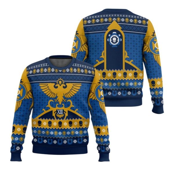 2025 Christmas Warhammer Declare Heresy Iconic Ugly Christmas Sweater 1 2