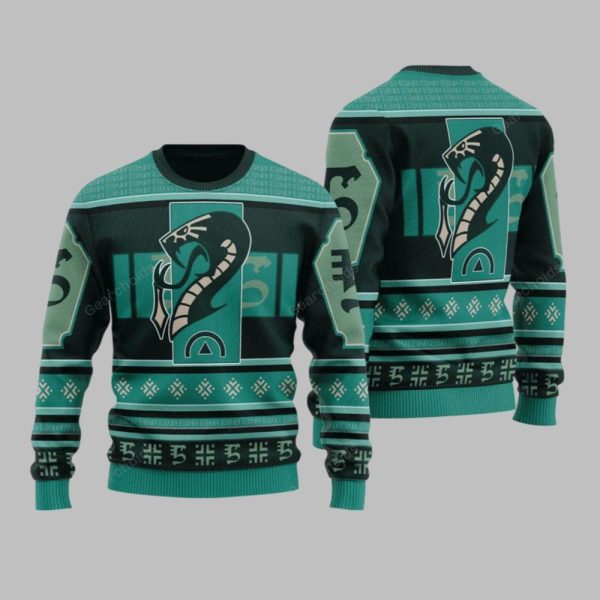 2025 Christmas Warhammer Drukhari Kabal Of The Poisoned Tongue Iconic Ugly Christmas Sweater 1 1