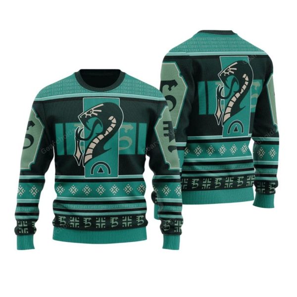 2025 Christmas Warhammer Drukhari Kabal Of The Poisoned Tongue Iconic Ugly Christmas Sweater 1 2