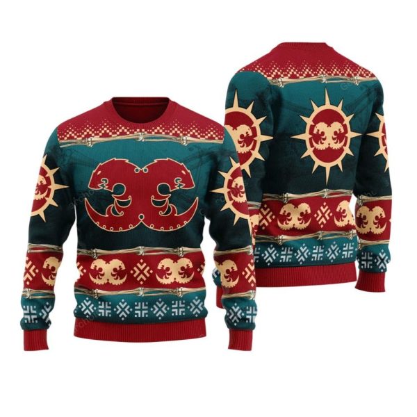 2025 Christmas Warhammer Hive Fleet Behemoth Iconic Ugly Christmas Sweater 1 2