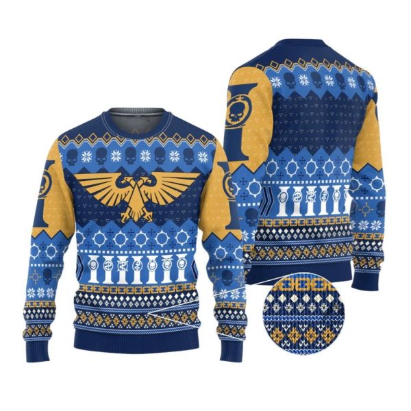 2025 Christmas Warhammer Imperium Ugly Christmas Sweater 1 2