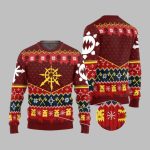 2025 Christmas Warhammer Slay Bells Ring Khorne Chaos Iconic Ugly Christmas Sweater
