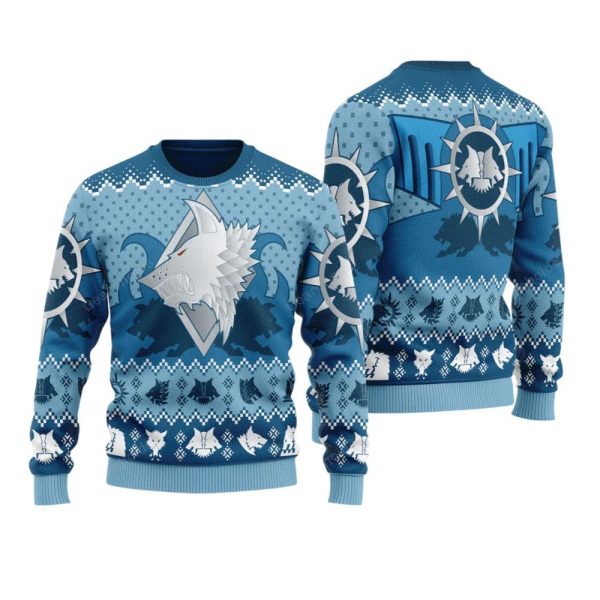 2025 Christmas Warhammer Space Wolves Iconic Ugly Sweater 1 2