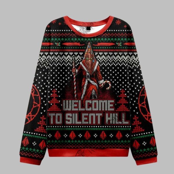 2025 Christmas Welcome to the Town Ugly Christmas Sweater 1