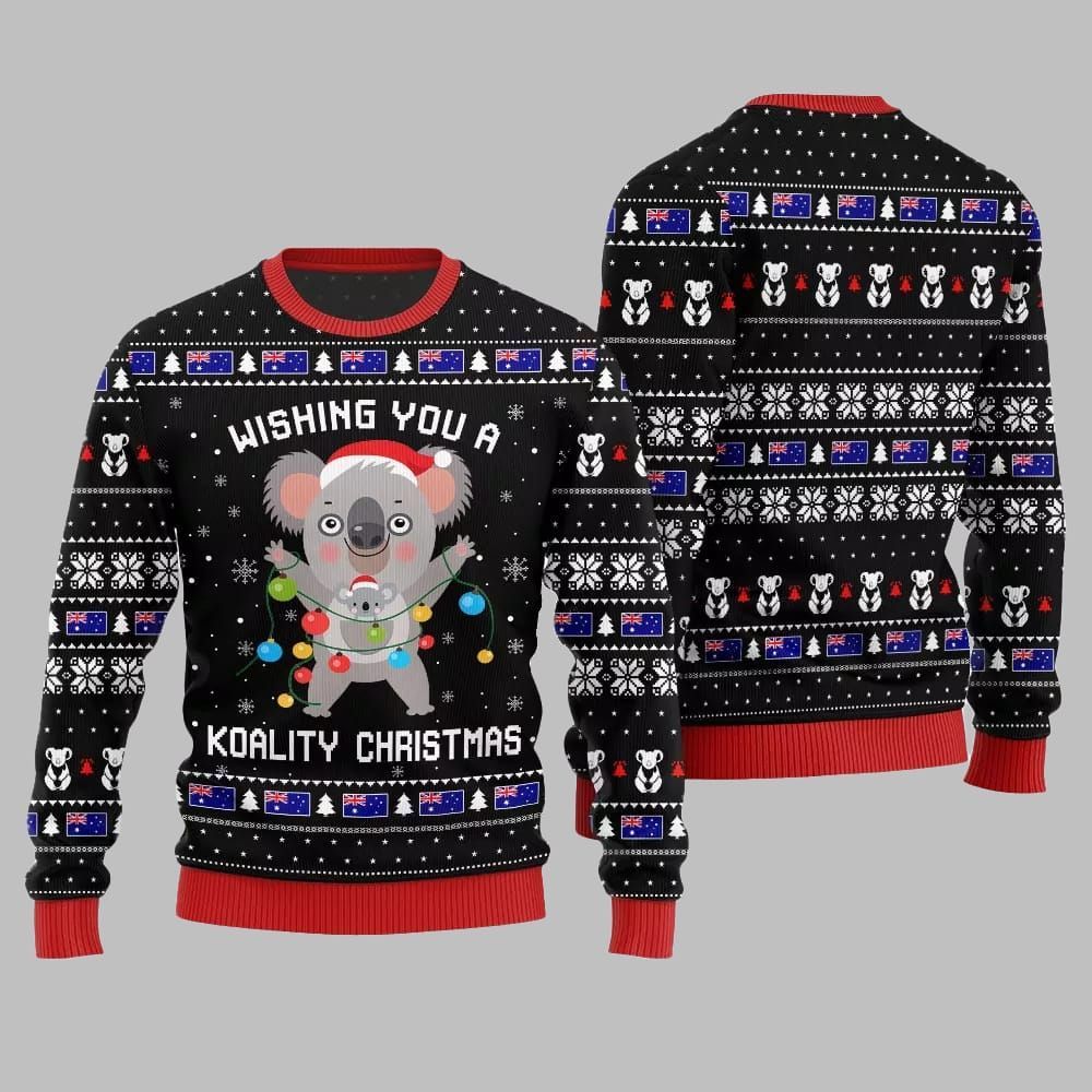 2025 Christmas Wishing You a Koality Christmas Ugly Christmas Sweater 1 2025 Christmas Wishing You a Koality Christmas Ugly Christmas Sweater 1