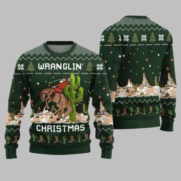 2025 Christmas Wrangling Ugly Christmas Sweater 2