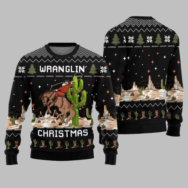 2025 Christmas Wrangling Ugly Christmas Sweater 3