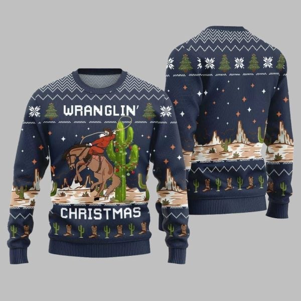 2025 Christmas Wrangling Ugly Christmas Sweater 4