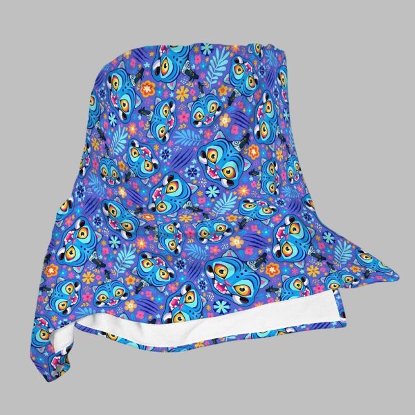 2025 Demon Derpy Tiger Blue Fleece Blanket 4
