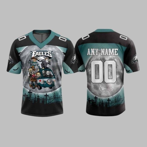 2025 Eagles Happy Halloween Jersey 1 1