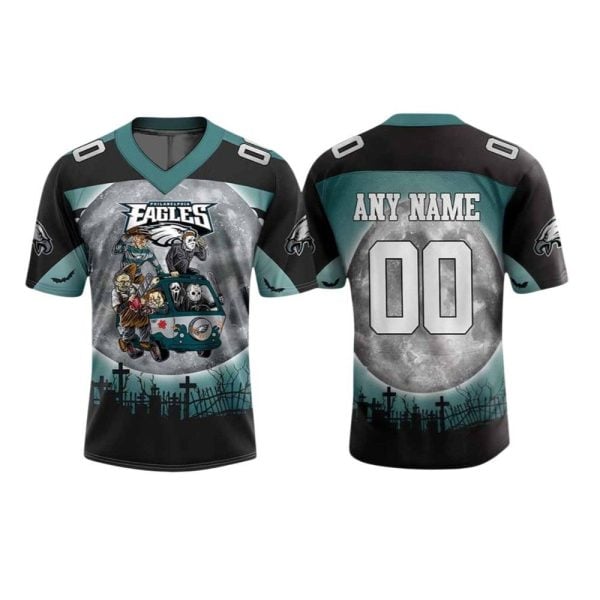 2025 Eagles Happy Halloween Jersey 1 2
