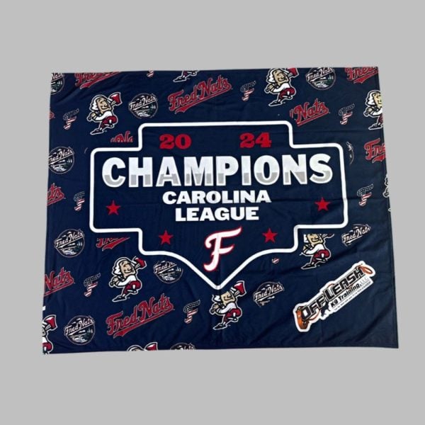 2025 Fredericksburg Nationals 2025 Champions Carolina League Blanket Giveaway 1 1